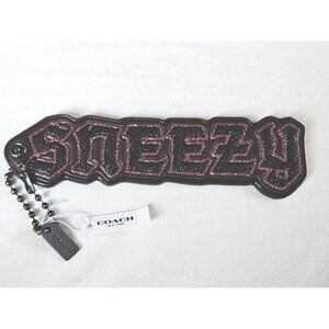 Brand New Coach X Disney Snow White Bag Charm SNEEZY Keychain Hangtag F73435